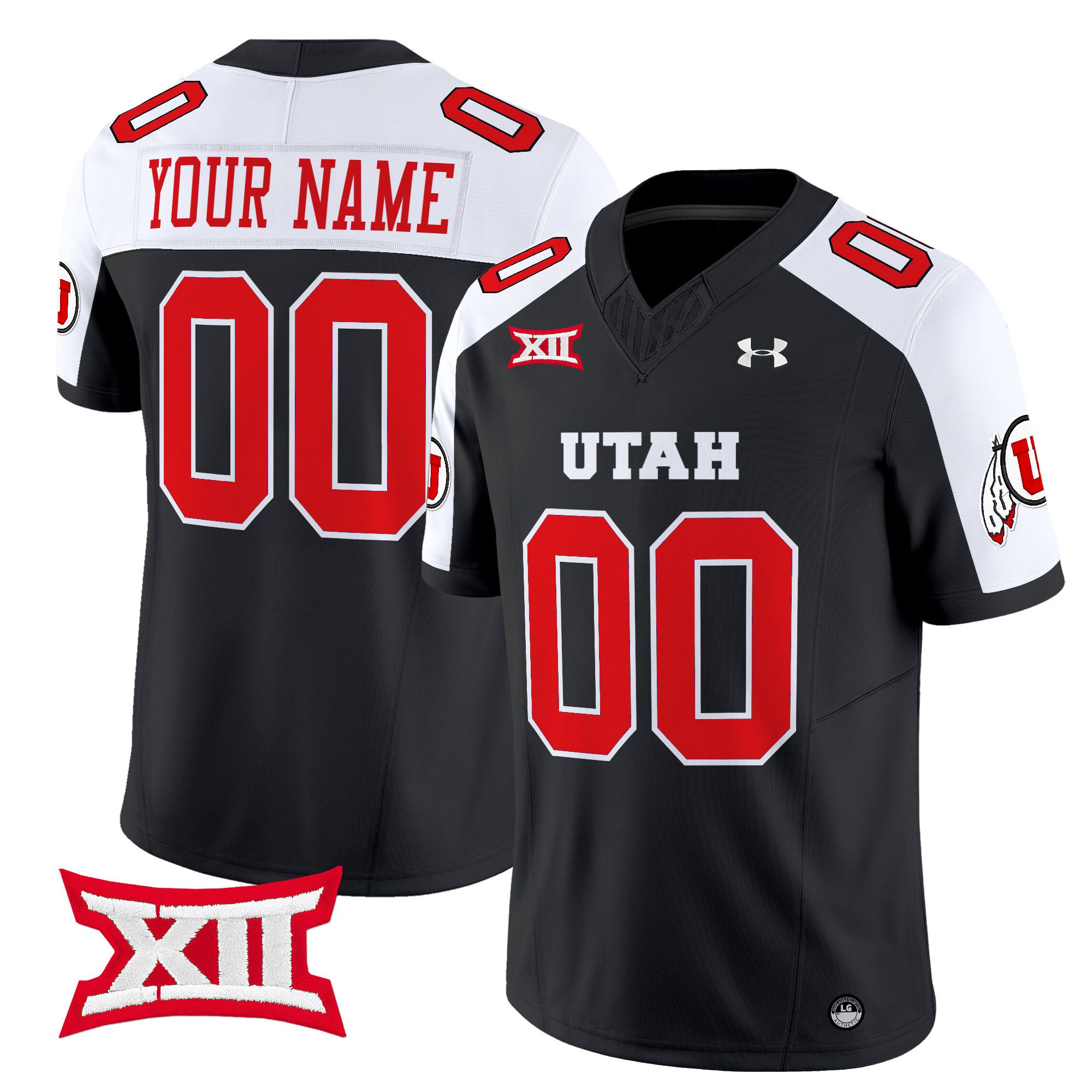 Men Utah Utes Black 2024 Vapor Limited Custom NCAA Jersey style 1